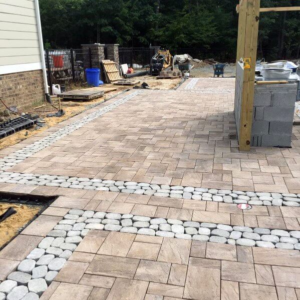 paver patio edging ideas