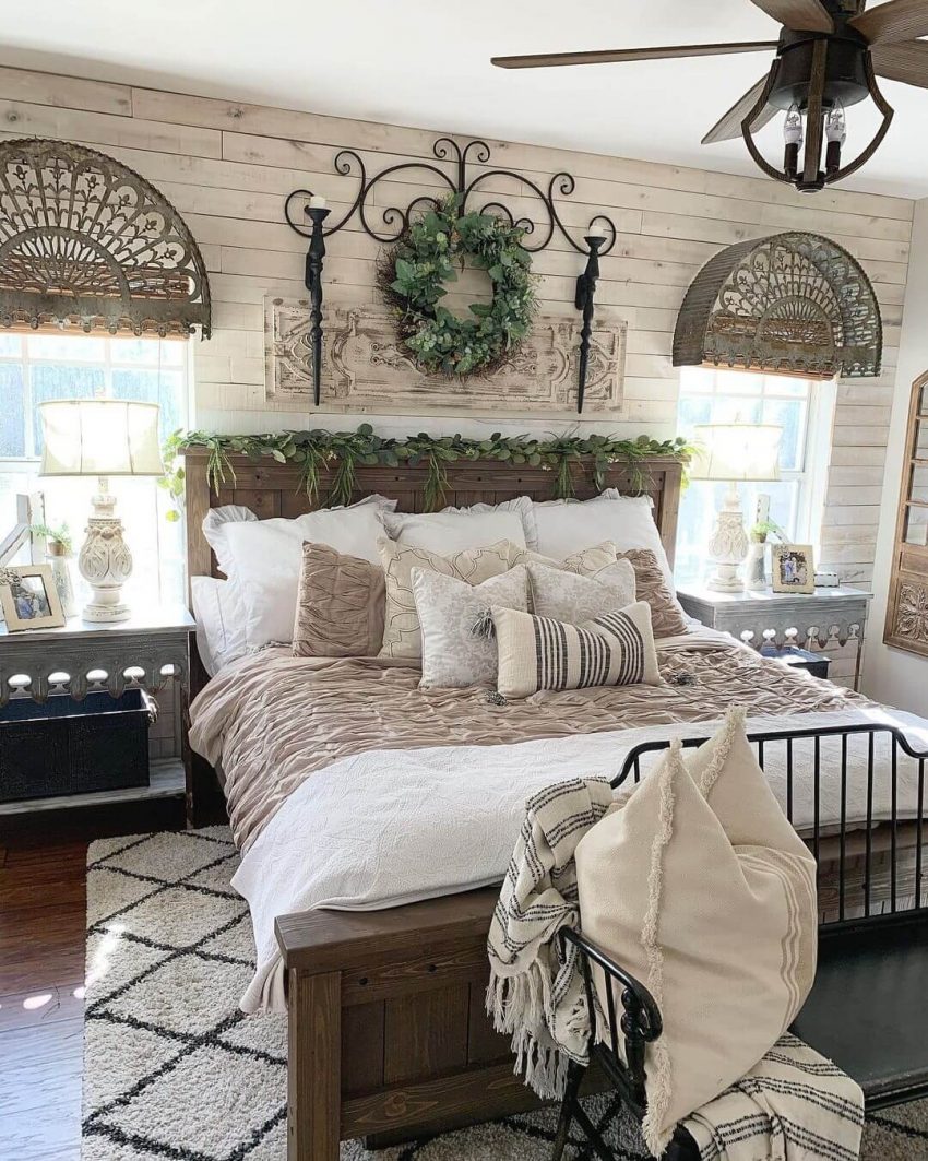 21 Enchanting Farmhouse Bedroom Ideas Anyone Can Replicate - Harp Times