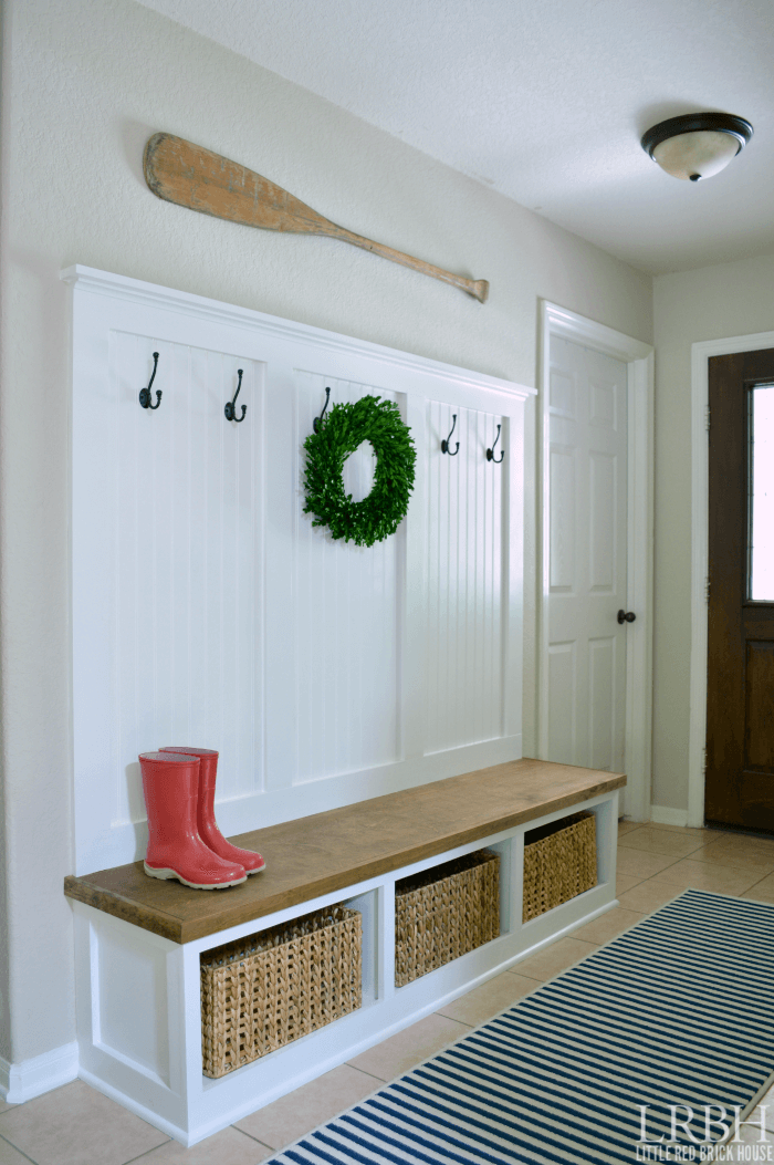 DIY Entryway Mudroom Reveal