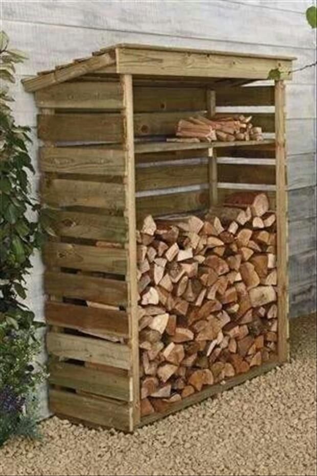 firewood storage pallets