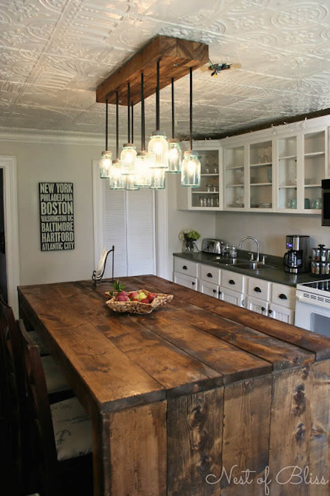 rustic kitchen island ideas