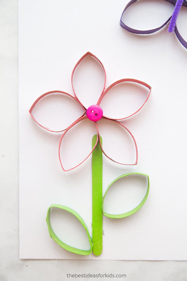 toilet paper roll crafts flowers