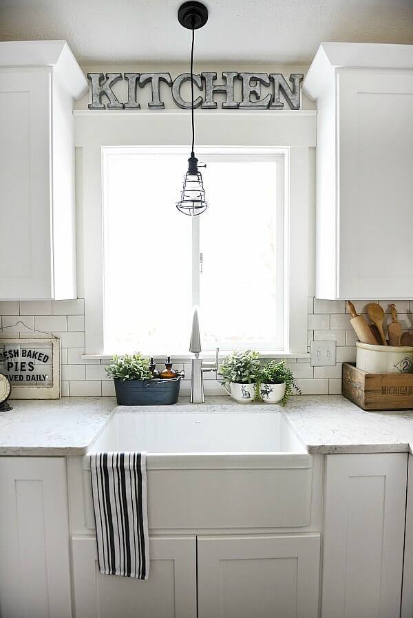 window over kitchen sink ideas