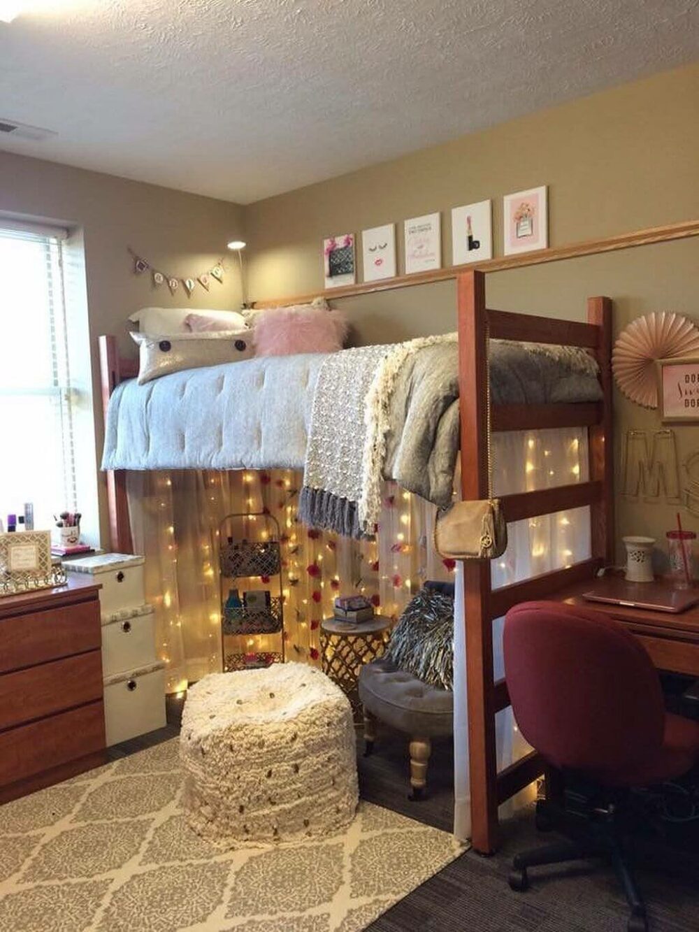dorm room ideas bunk beds