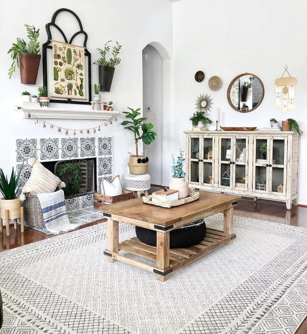 farmhouse living room rug ideas