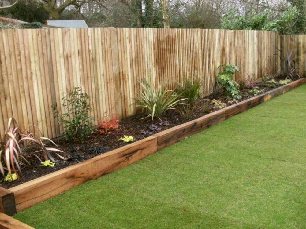 wood fence landscaping ideas