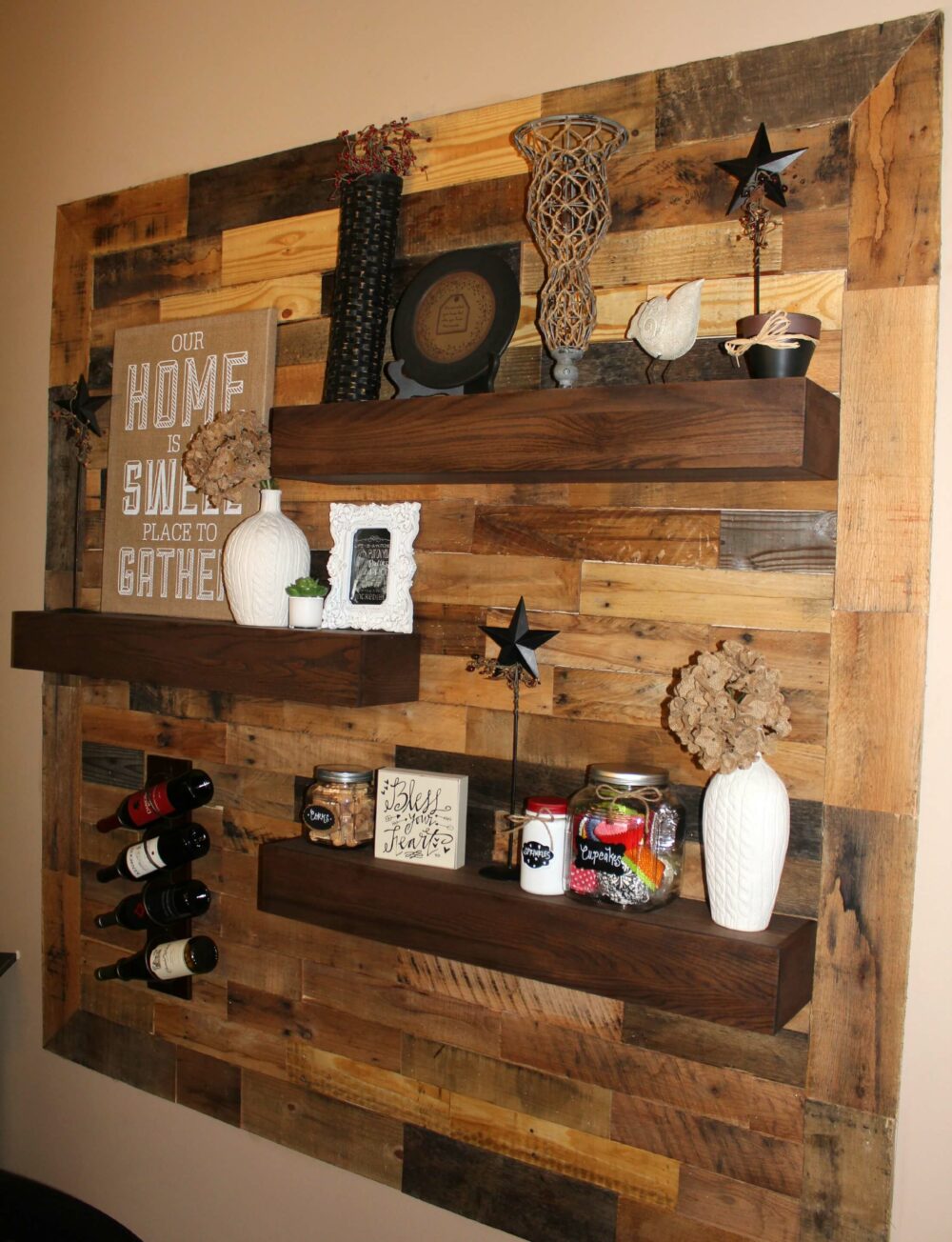 wood pallet shelf ideas