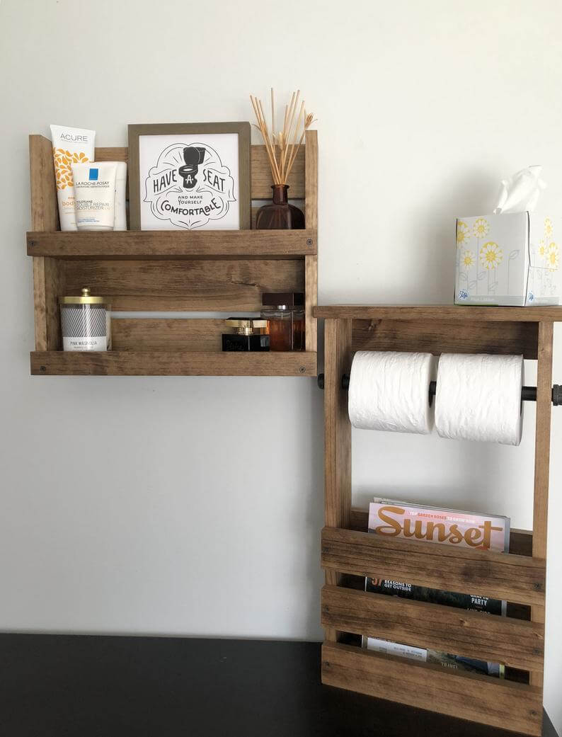 wood pallet shelves ideas