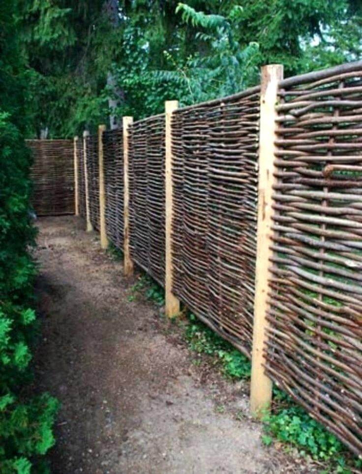 wooden yard fence ideas