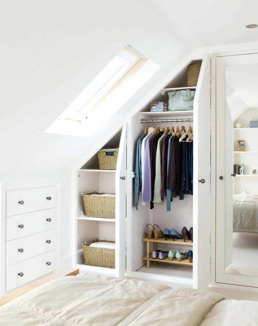 attic bedroom closet