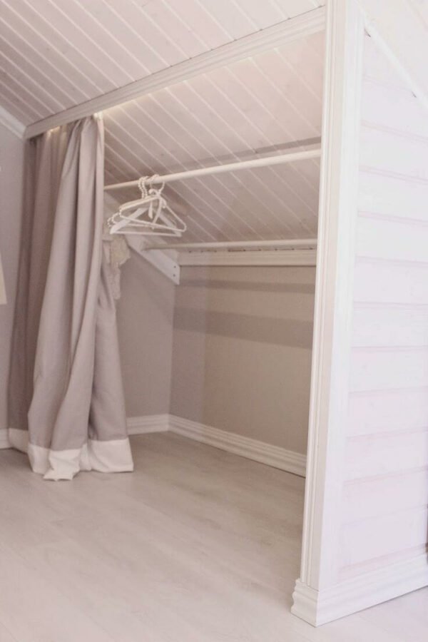 slanted attic closet ideas