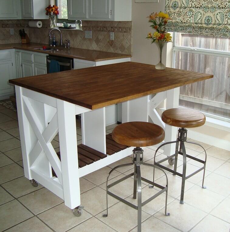 small kitchen table set with bench