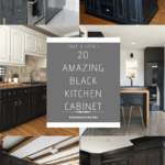 20 Amazing Ideas for Black Kitchen Cabinet that Will Tempt You to the Dark Side