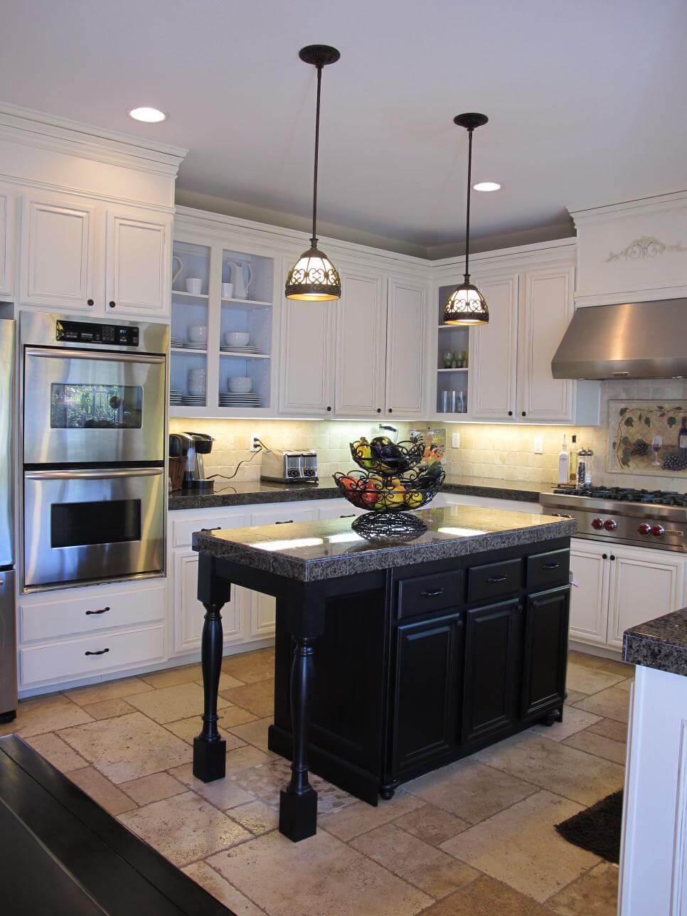 black kitchen cabinet paint