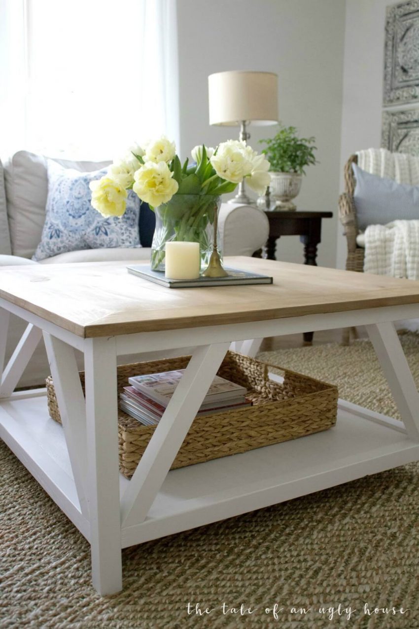 diy farmhouse coffee tablesdiy farmhouse coffee tables