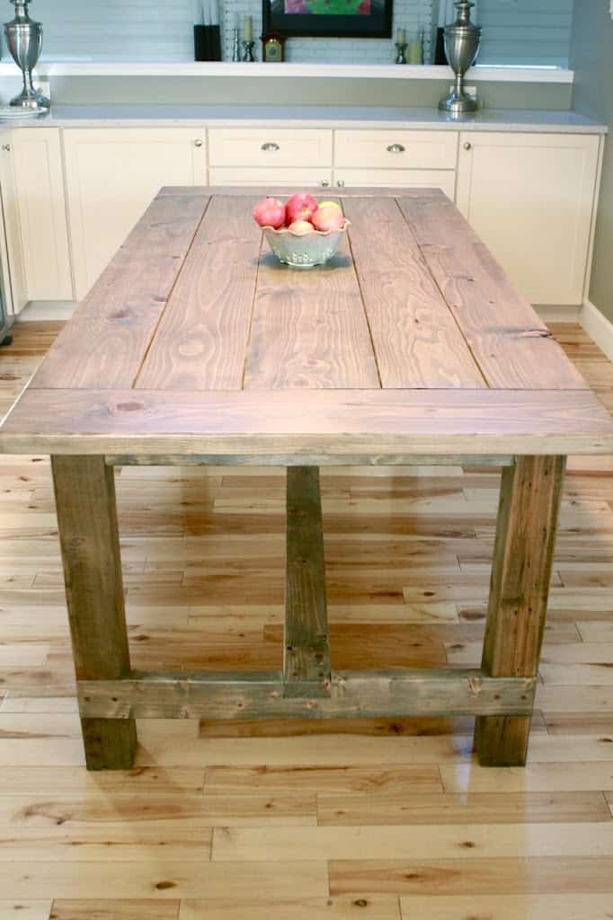 diy farmhouse console table plans