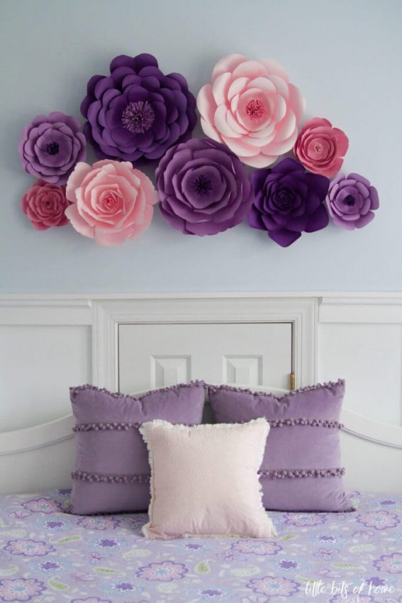 diy paper flower wall decor