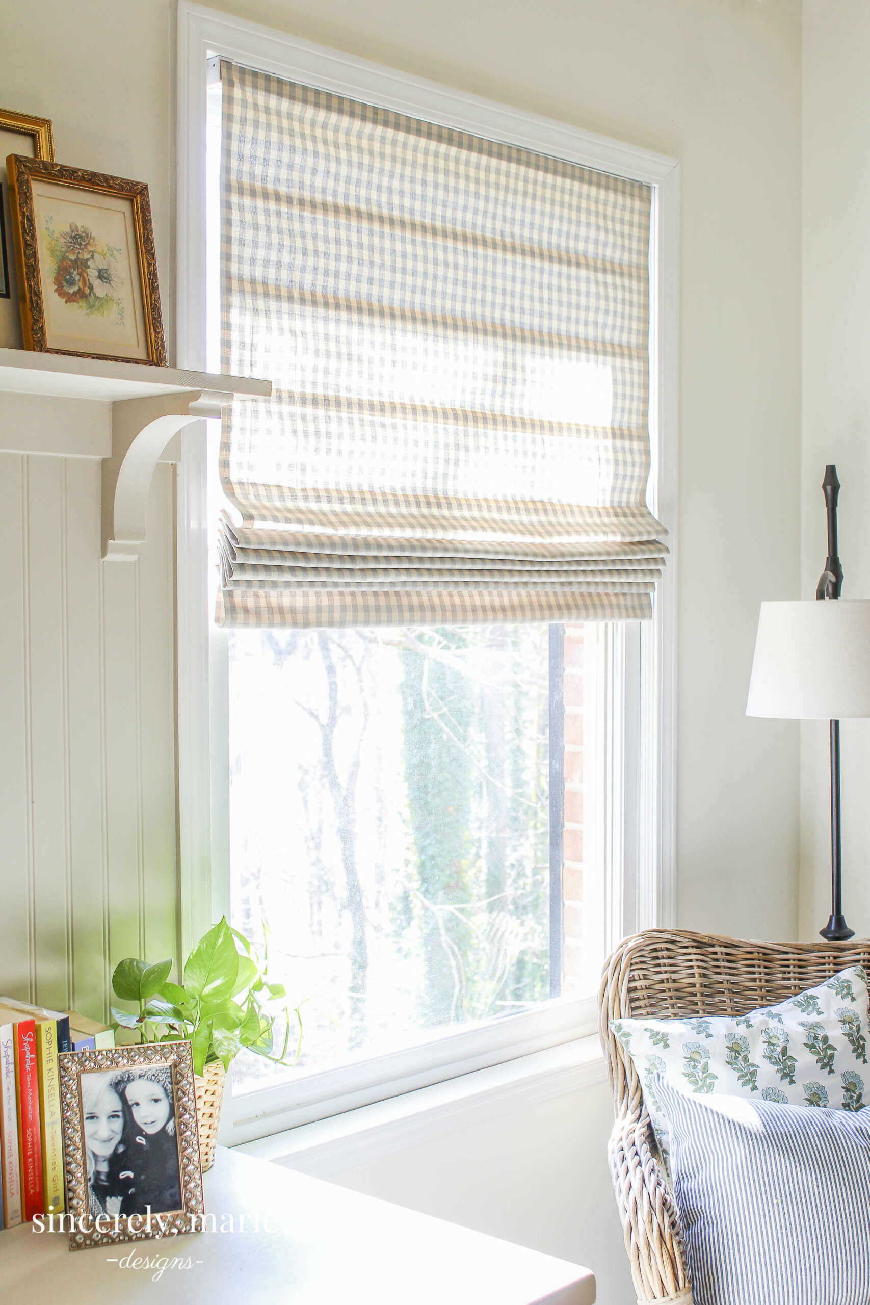 diy roman shades from blinds