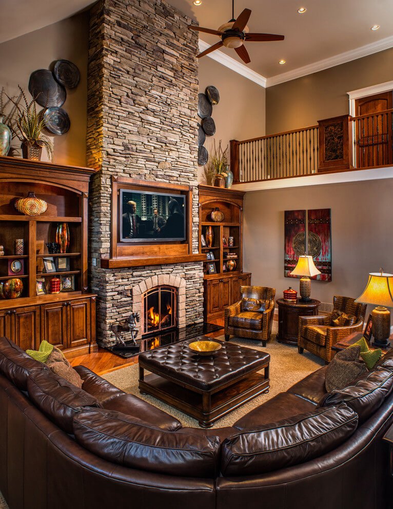 rustic living rooms designs