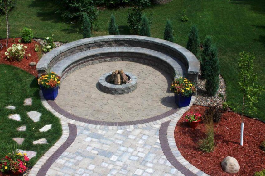 Paver Patio Ideas Circle Kit Designs - Harptimes.com