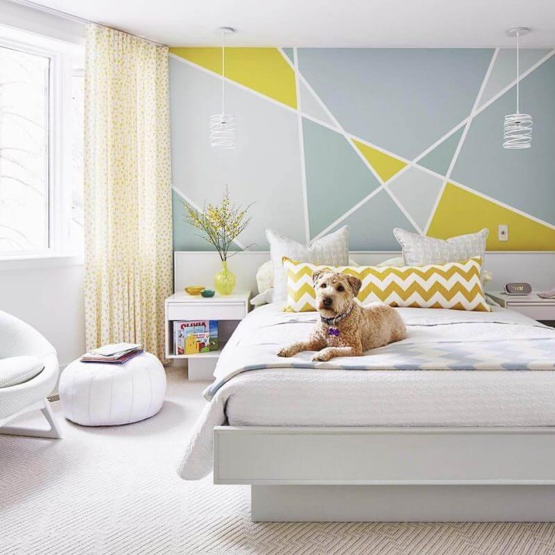 Bedroom Paint Colors Modern Bedroom with Yellow - Harptimes.com