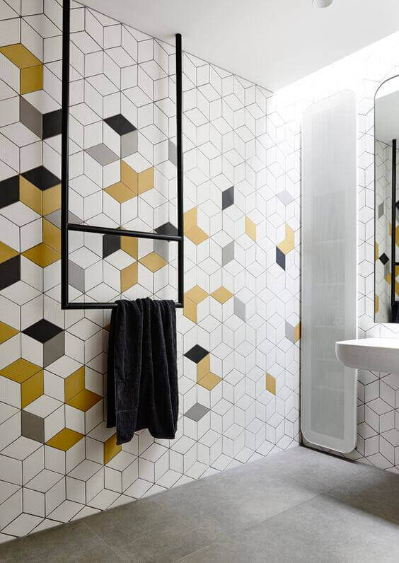3. Tints of Yellow in Geometric Style Bedroom Paint Colors Tints of Yellow in Geometric Style - Harptimes.com