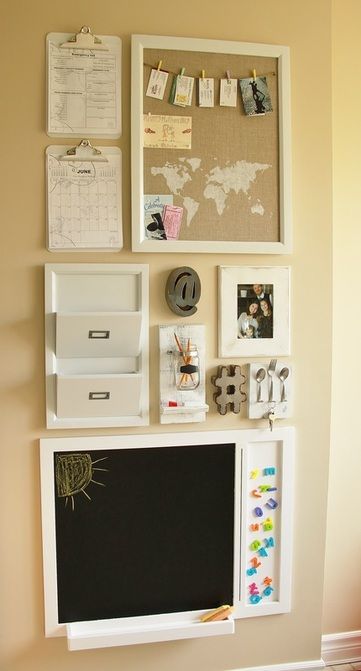 Cork Board Ideas with World Map and Picture Hanger - Harptimes.com