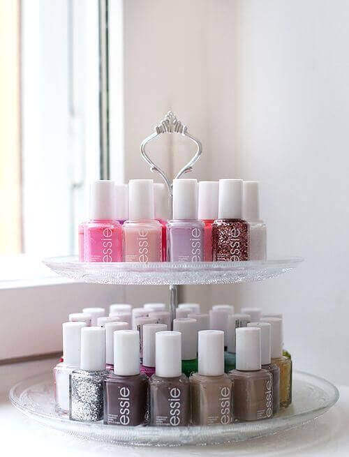 Makeup Room Ideas DIY Nail-Polish Rack - Harptimes.com