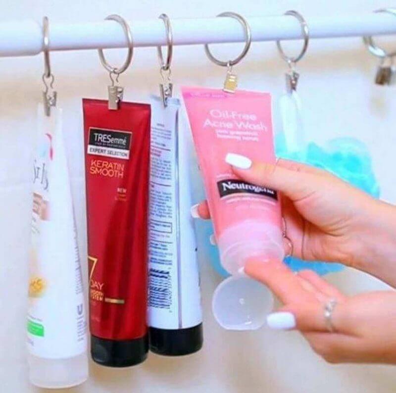 Makeup Room Ideas Hair-treatment and Face Wash Storage Rack - Harptimes.com