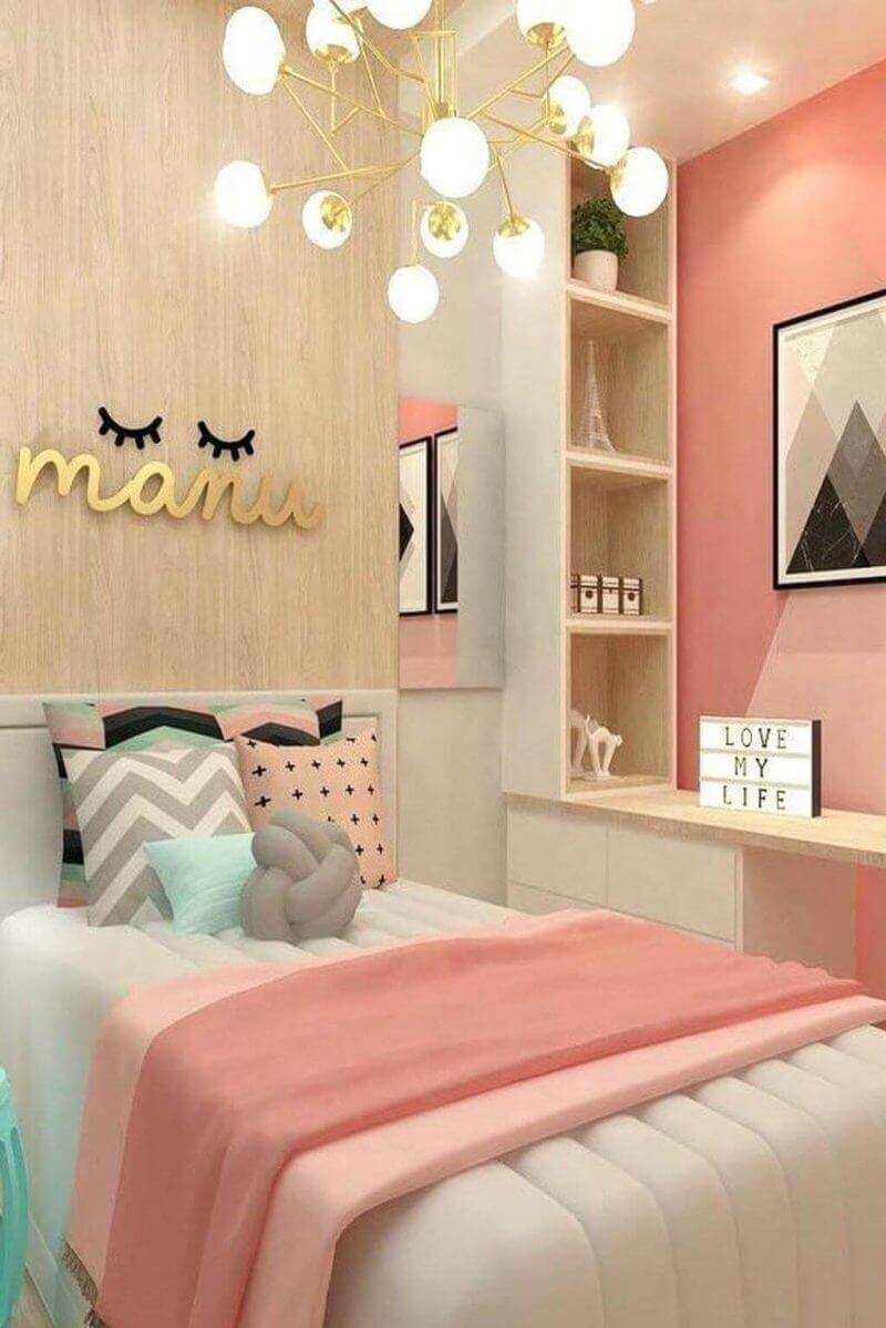 Pretty in Pink Concept for Teenage Girls Bedroom Ideas - Harptimes.com