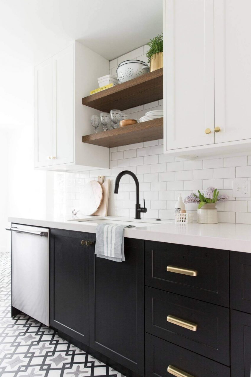 unique kitchen wall shelving unit ideas