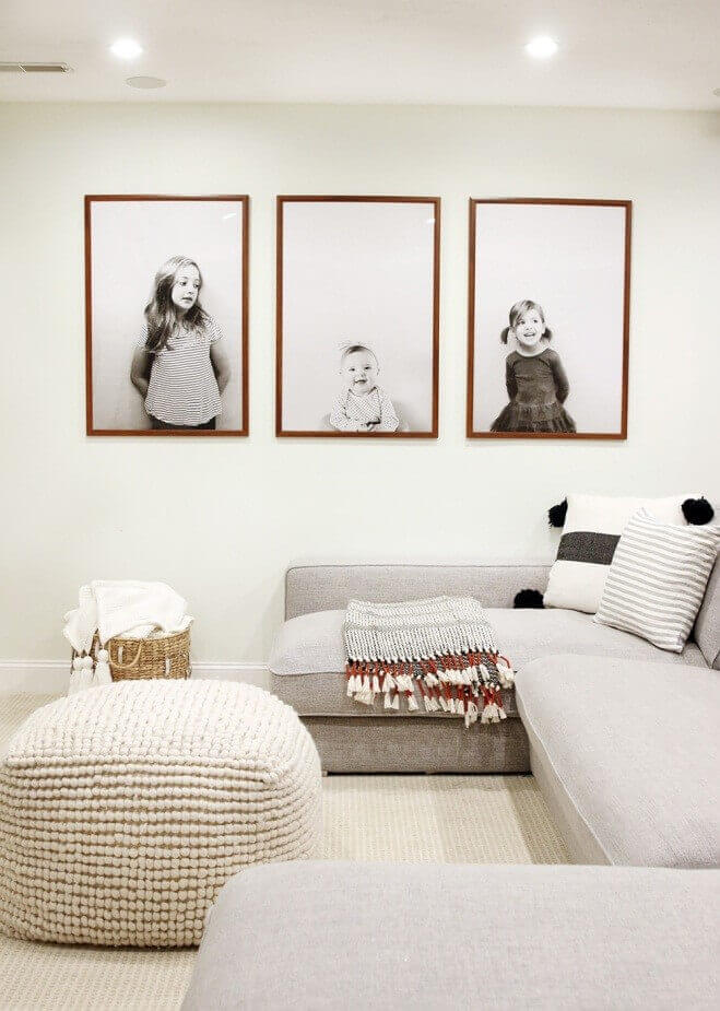 Minimalist Portraits as Wall Gallery Ideas