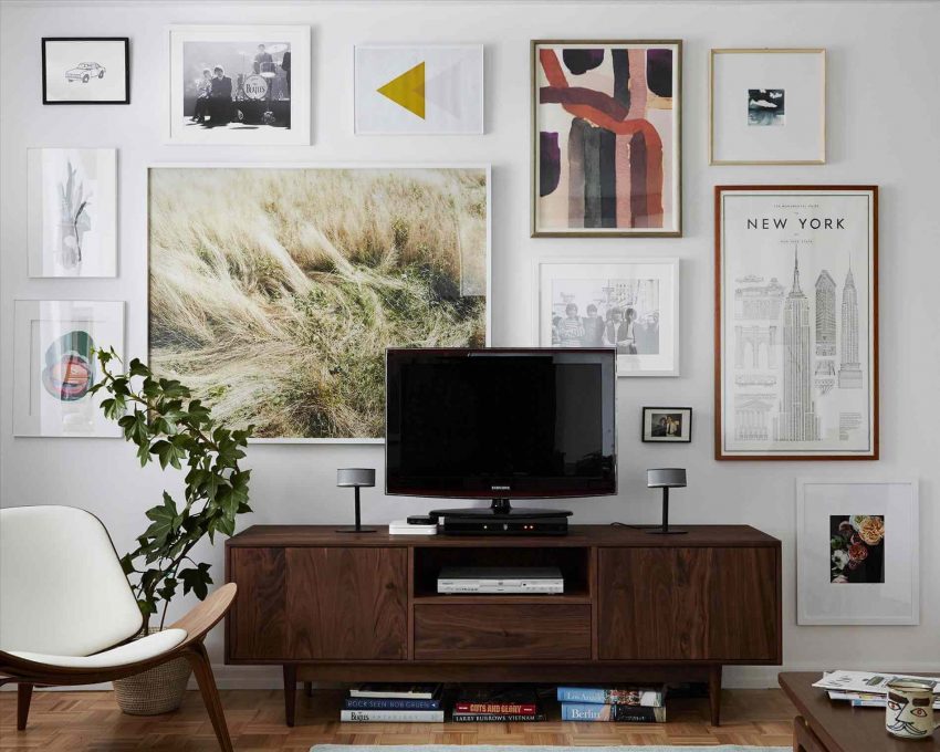 Wall Gallery Ideas for TV Camouflage
