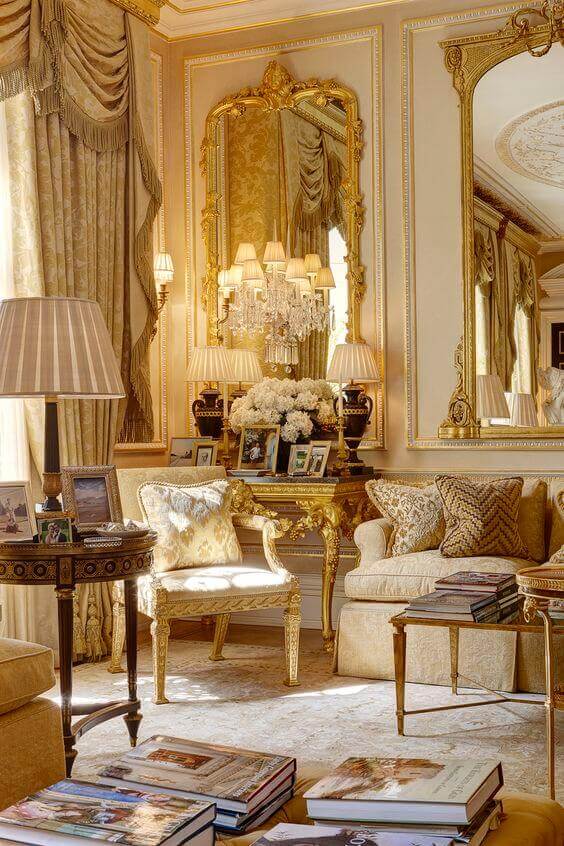 French Country Decor Lavish Living Room - Harptimes.com