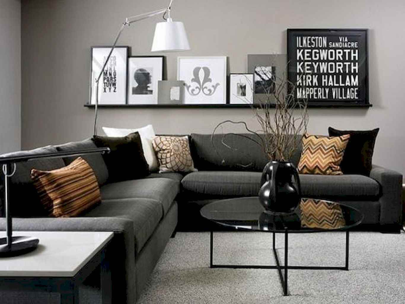 Black and Grey Living Room Ideas