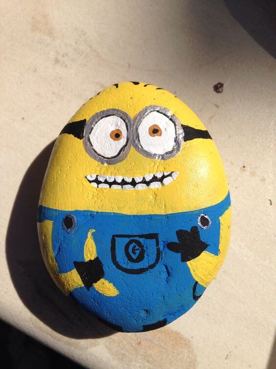 Minion Rock Painting Ideas