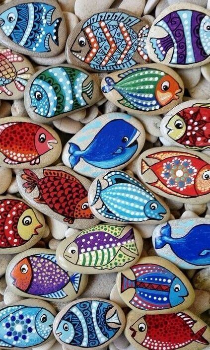 Fish Rock Painting Ideas