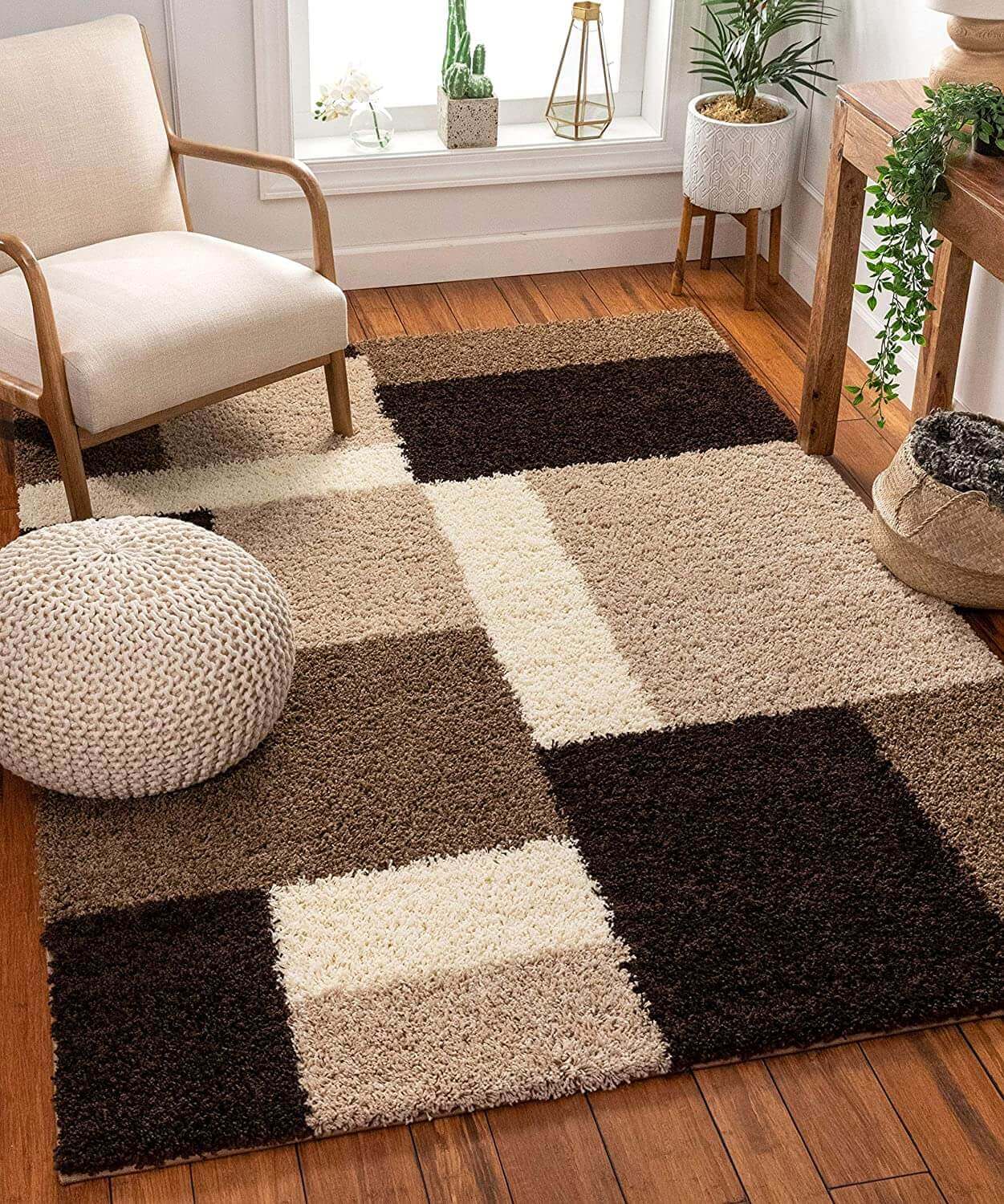 Area Rug Ideas A Khaki Color Complements Natural Themes