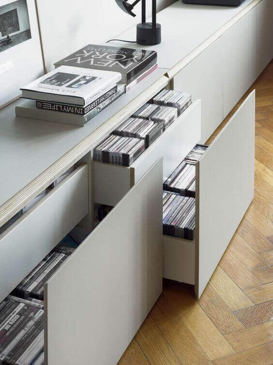 Creative DIY Hidden DVD Storage Ideas ikea