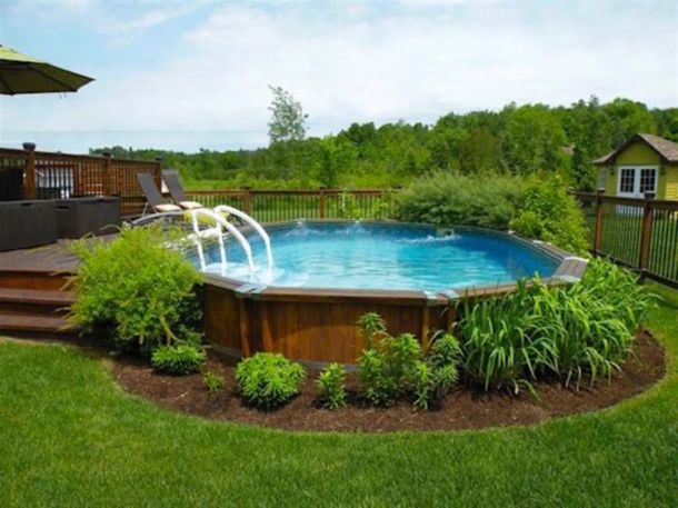 Backyard Above Ground Pool Ideas Landscaping