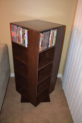 Cases and DVD storage racks