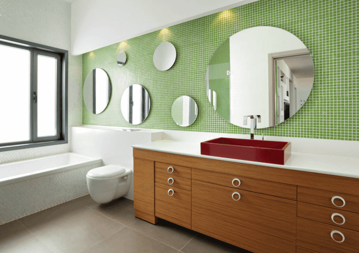 Mix Bathroom Mirror Ideas