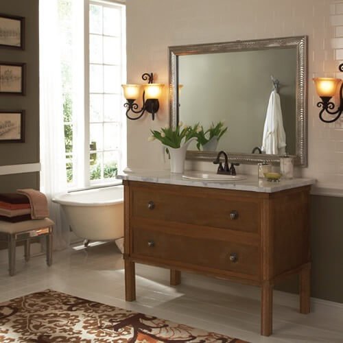 Venetian Bathroom Mirror Ideas