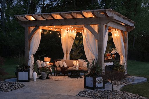 covered outdoor living area