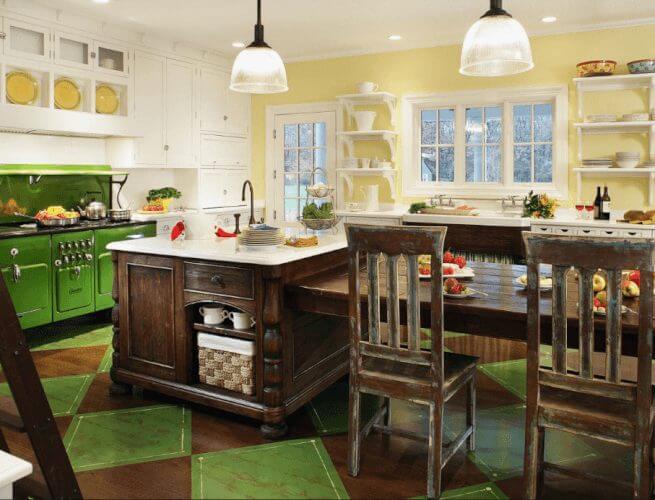 what color kitchen cabinets look good with dark wood floors