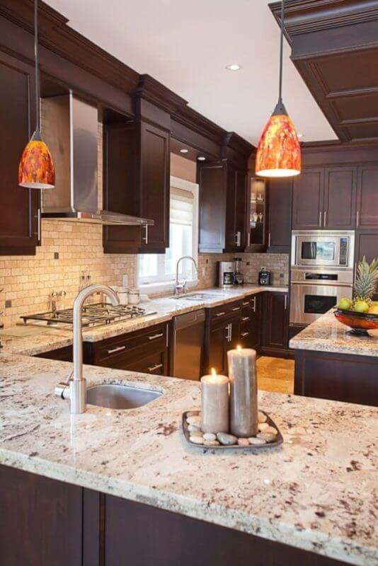 granite kitchen countertop ideas with white cabinets