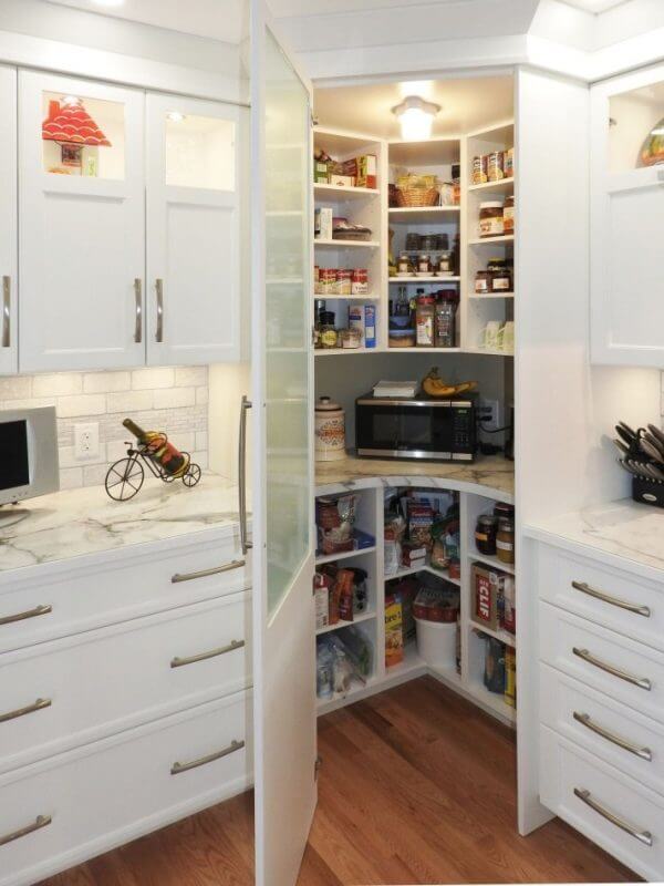 small kitchen layout corner kitchen pantry ideas