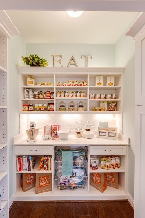 mid century modern kitchen pantry ideas