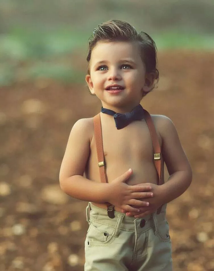 Blonde Fetching Hairstyle for Toddler Boy