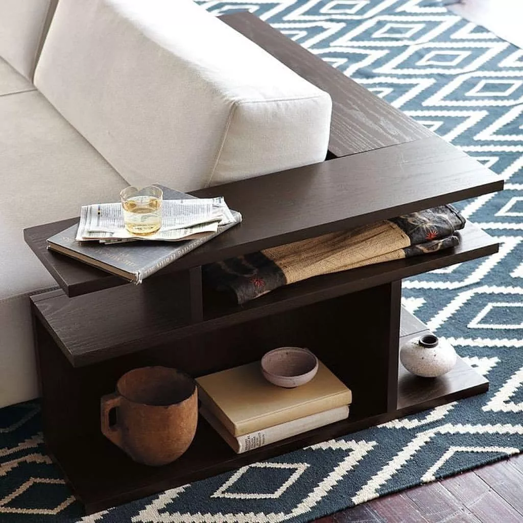 Bookshelf Corner Sofa Table Decor Ideas